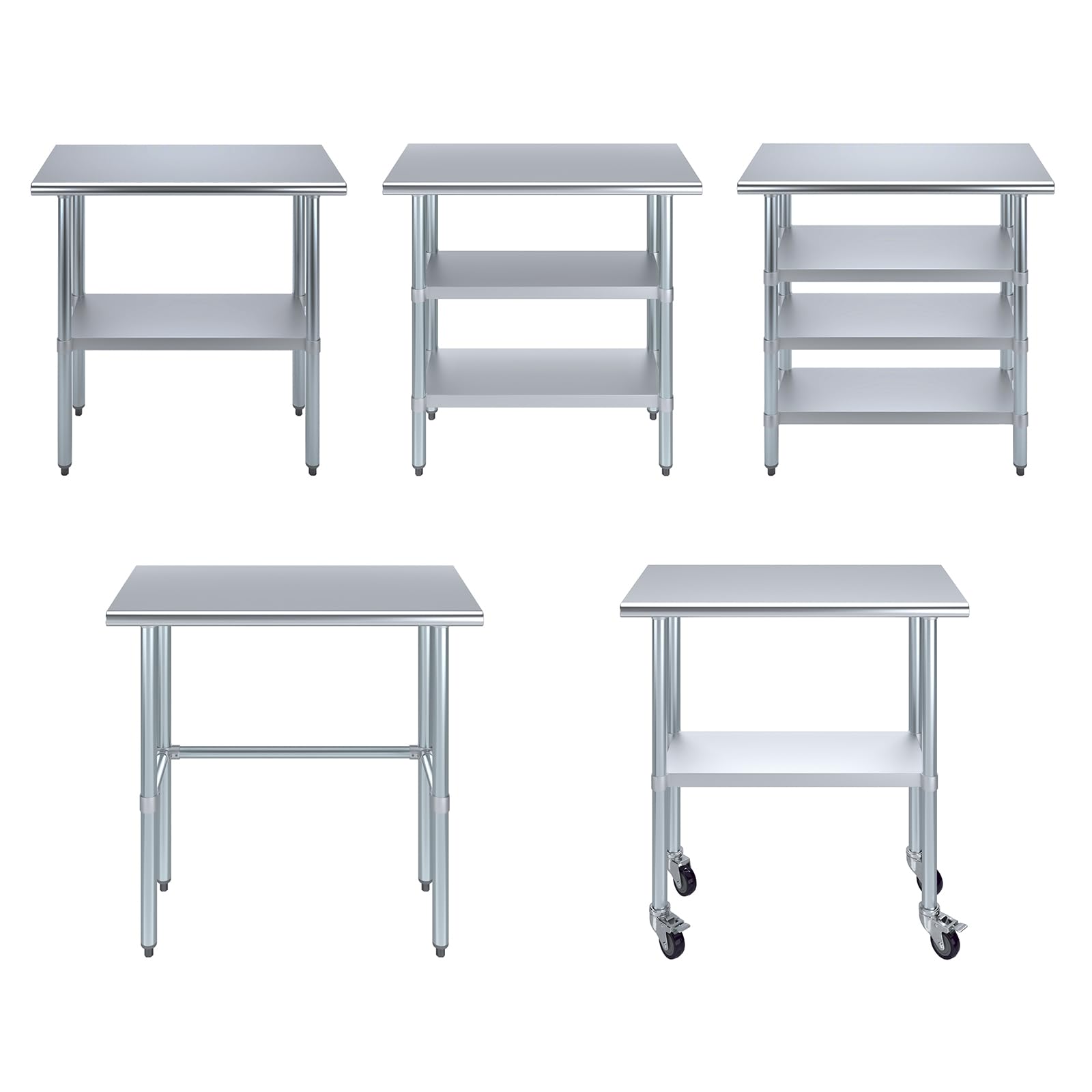 Commercial Kitchen Prep Table - طاولة من الفولاذ المقاوم للصدأ +