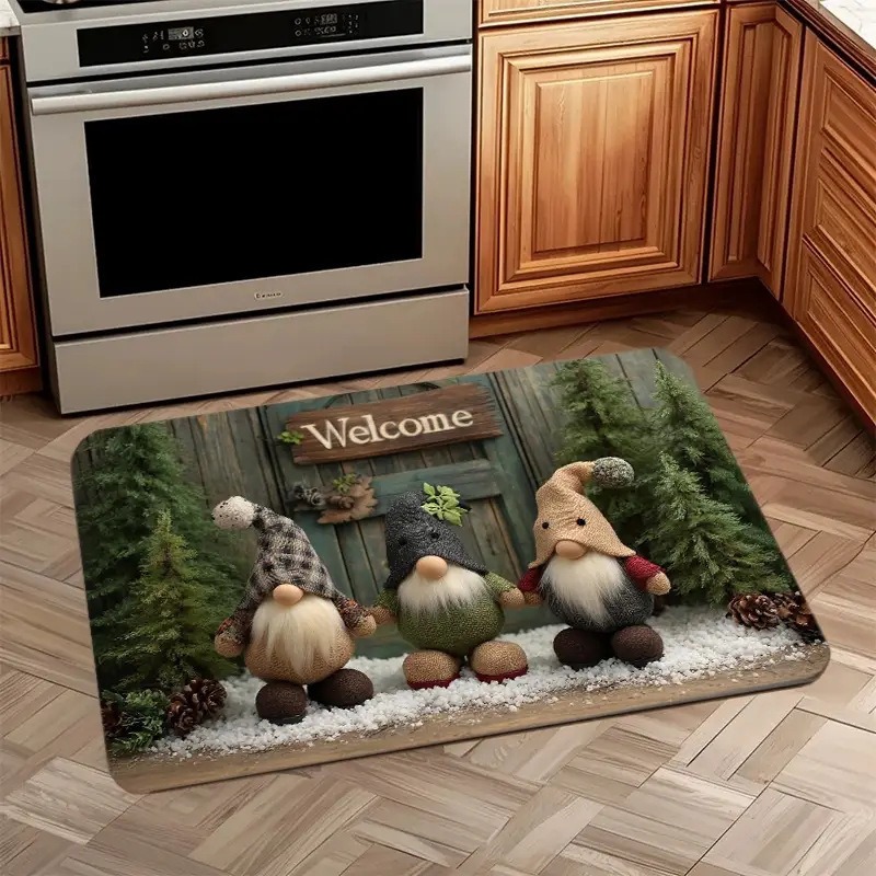 Commercial Kitchen Mats - عيد الميلاد ثلج تحت عنوان مدخل