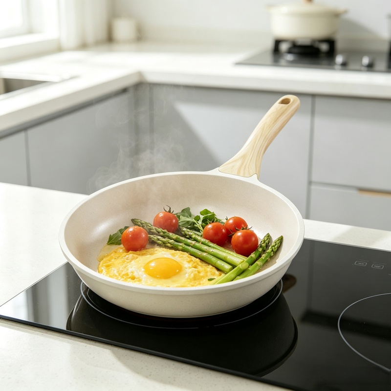 Commercial Kitchen Appliance - مقلاة سيراميك غير لاصقة، مقاومة للتآكل،