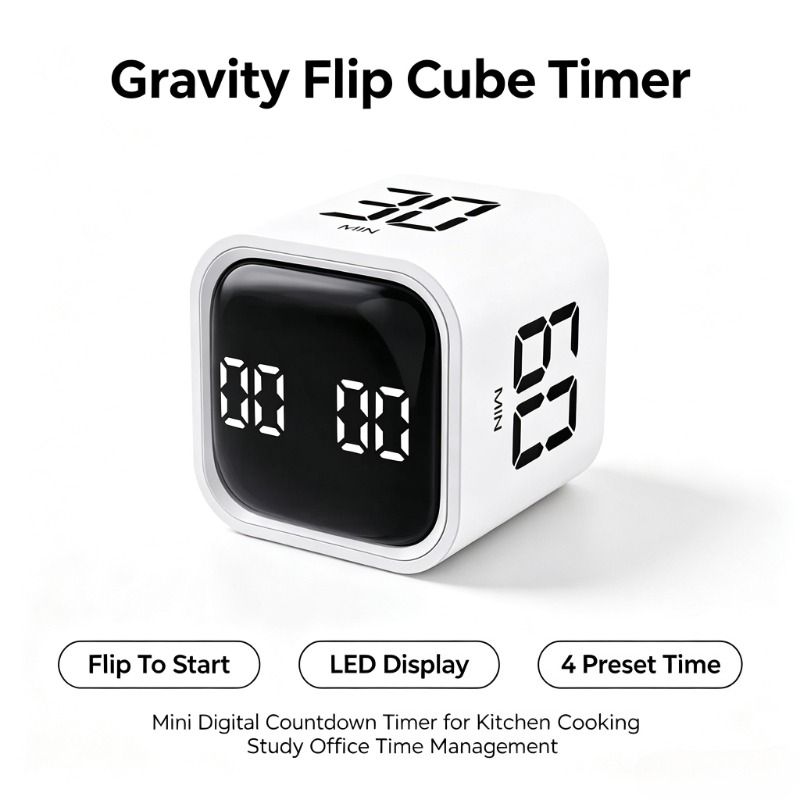 Commercial Kitchen Timer - مؤقت رقمي محمول يعمل بالجاذبية على