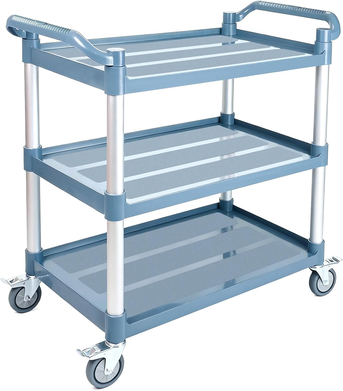 Commercial Kitchen Warehouse - عربة خدمة متعددة الاستخدامات بثلاثة أرفف،