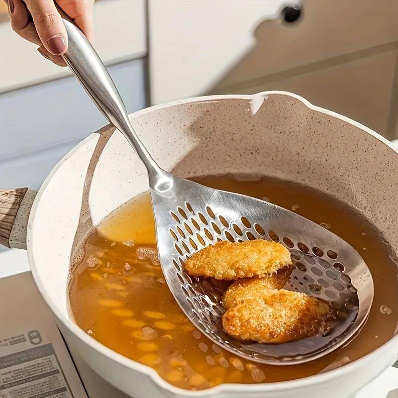 مغرفة مصفاة شبكية من الستانلس  - مراجعة Commercial Kitchen Appliance وسعره