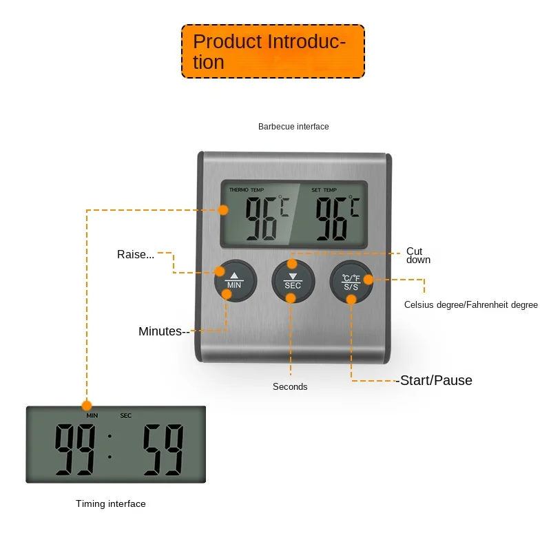Tp700 الرقمية عن بعد اللاسلكية - مراجعة Commercial Kitchen Timer وسعره