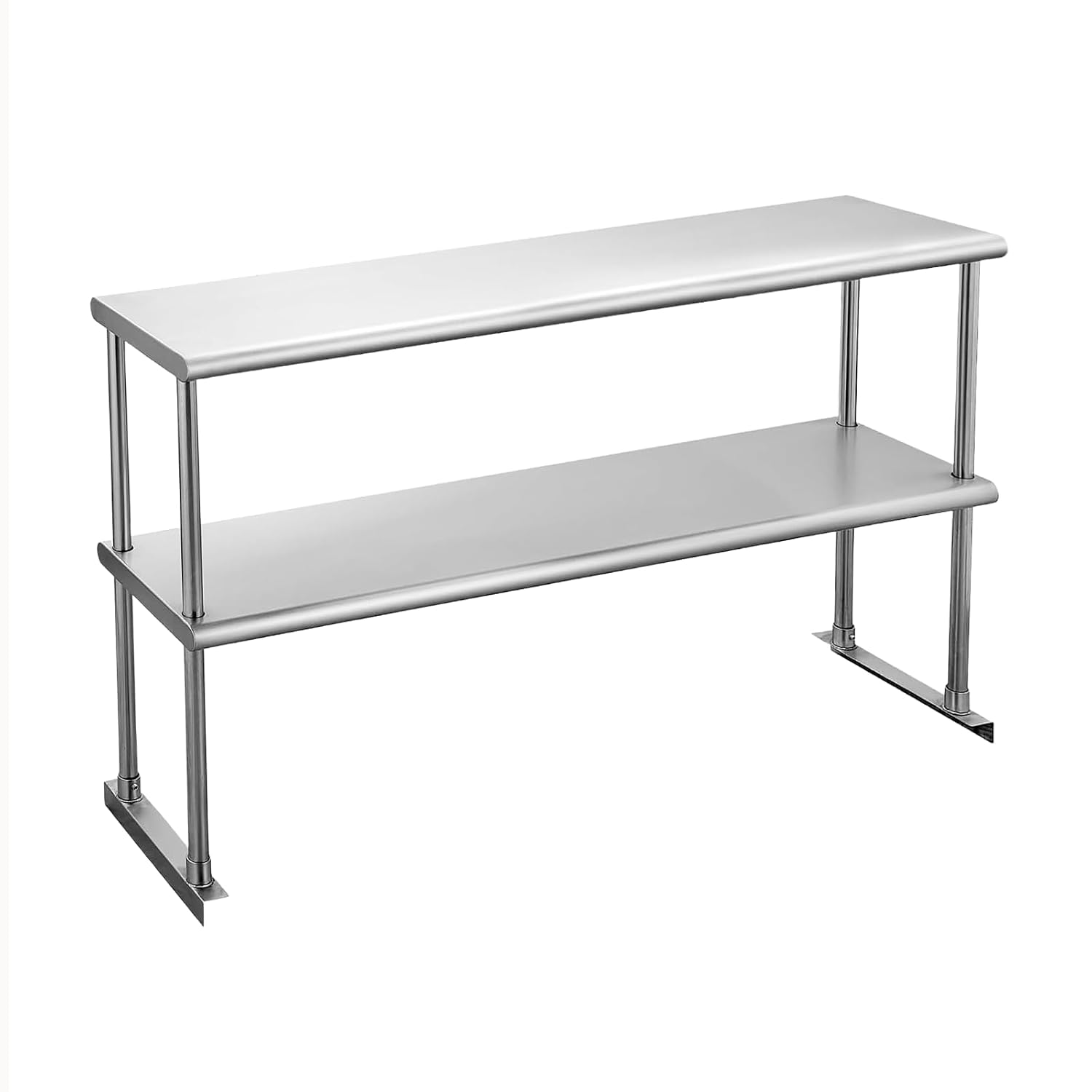 رف علوي مزدوج من الفولاذ المقا - مراجعة Commercial Kitchen Prep Table وسعره