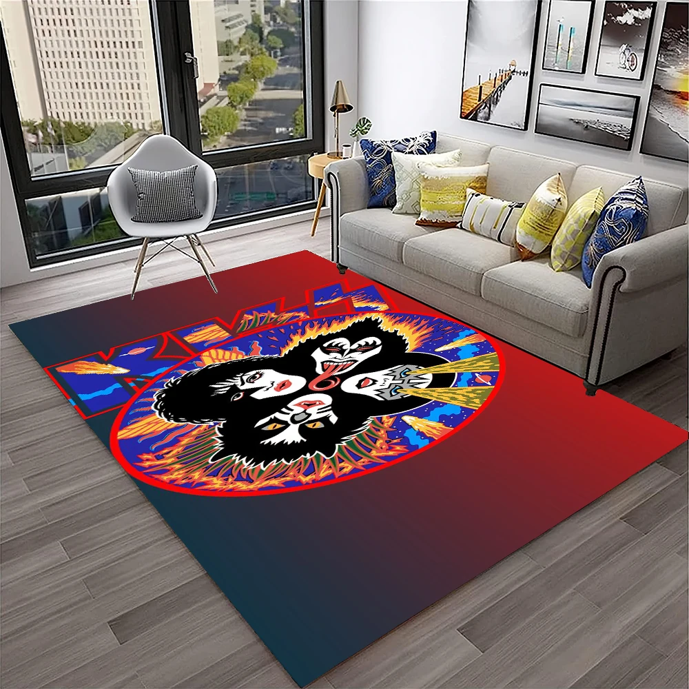 Retro KISS Rock Band Carpet Ru - مراجعة Commercial Kitchen Mats وسعره