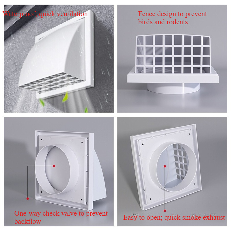 ABS الجدار الخارجي التهوية مصب - مراجعة Commercial Exhaust Hood وسعره