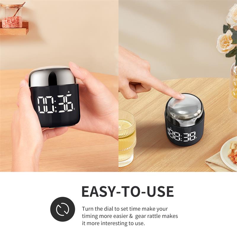 مؤقت مطبخ دوار بشاشة LED مع عد - مراجعة Commercial Kitchen Timer وسعره